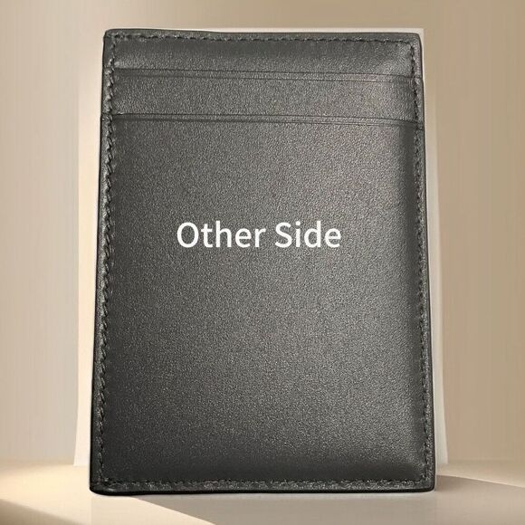 Tiffany & Co. Unisex Black Leather Cardholder - Picture 5 of 6